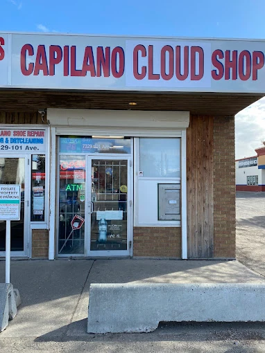 Capilano Smoke Shop storefront, 7329 101 Ave NW, Edmonton, AB, T6A 0H9