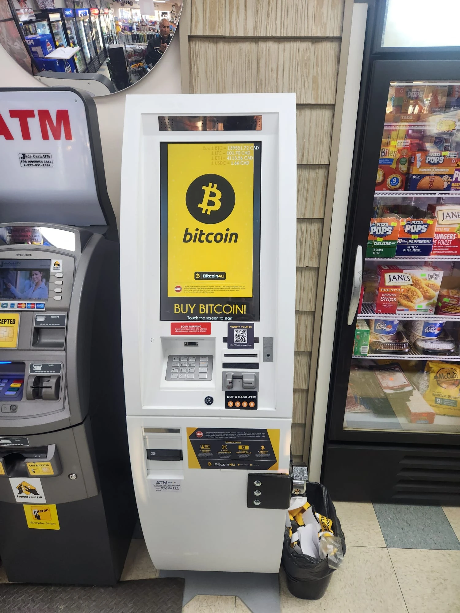 Bitcoin ATM inside Century Convenience