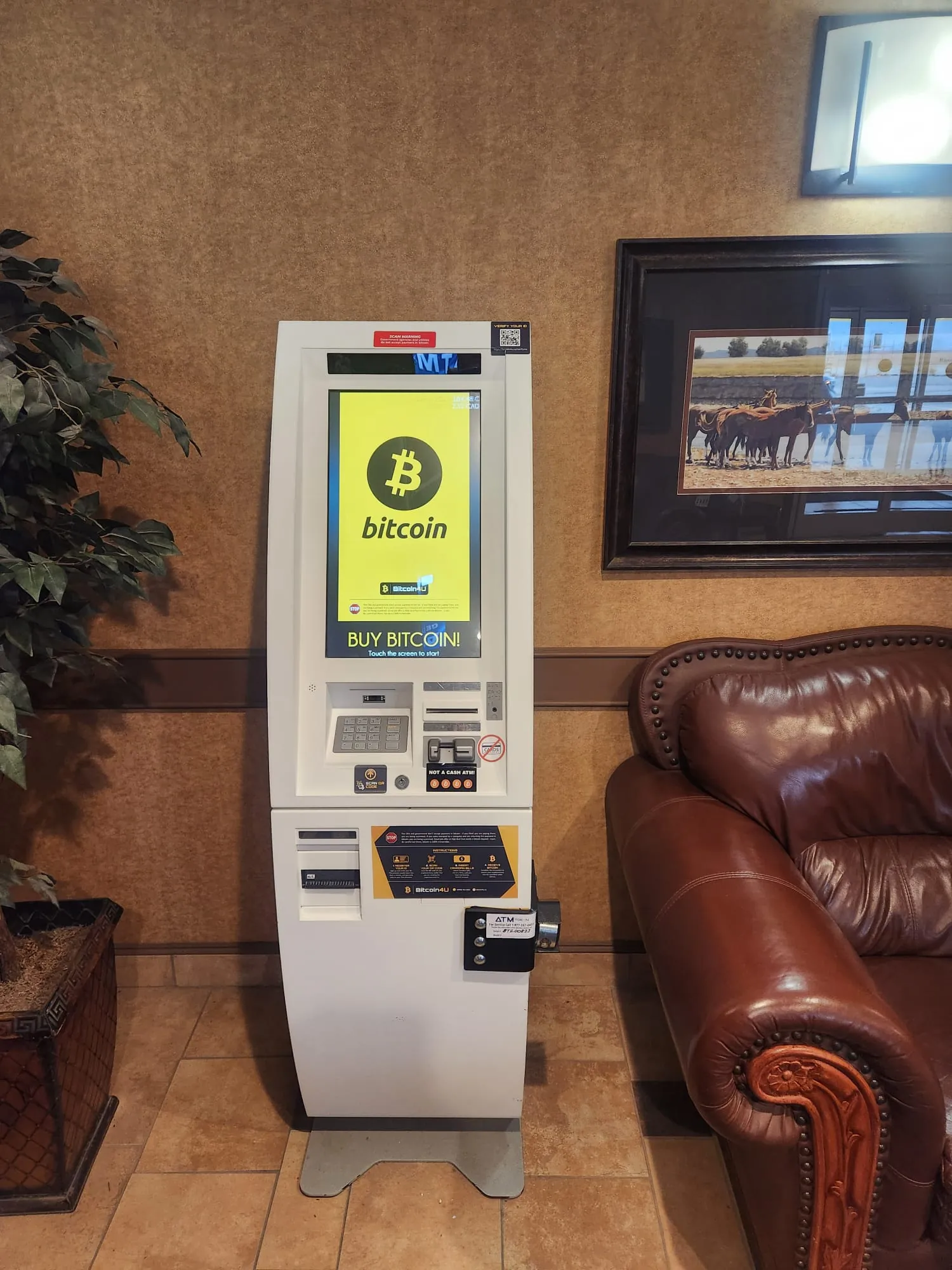 Bitcoin ATM inside Days Inn & Suites Strathmore